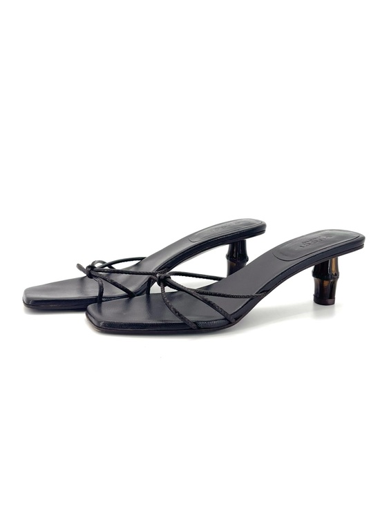Gucci Shoes - Vintage Gucci Tom Ford Bamboo Heel Slip On Mules Sandals 6